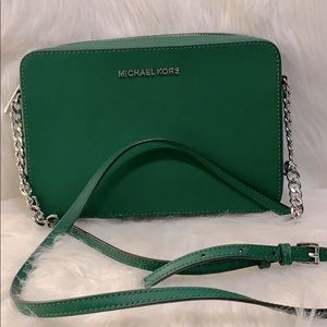 Authentic Green Micheal Kors Crossbody